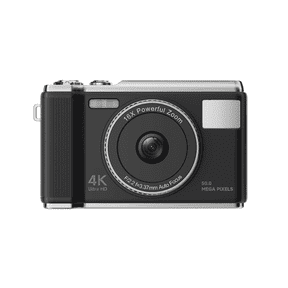 Digital Camera for Photography with 16x Zoom Anti Shake,4K HD Auto Focus Compact Vlogging Camera for Boys Girls Kids,FHD 1080P Screen,Small Camera with 2.8 Inch Screen 32GB SD Card Black