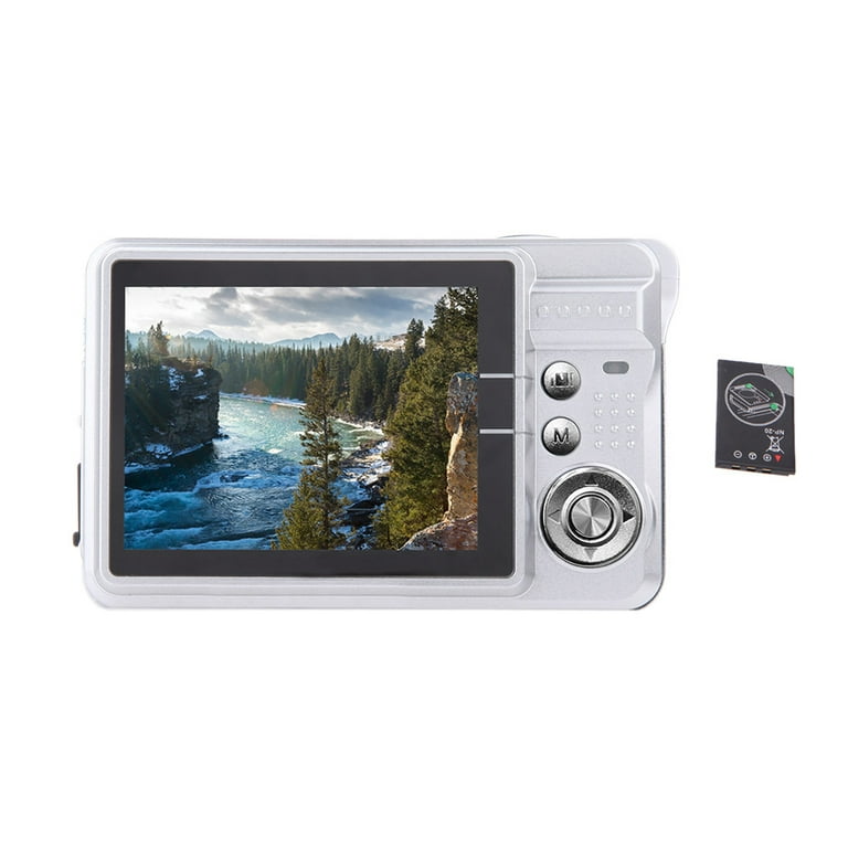 Cámara digital Mini cámara de bolsillo 18MP Pantalla LCD de 2,7 pulgadas  Zoom 8x Captura de sonrisas Irfora Cámara digital