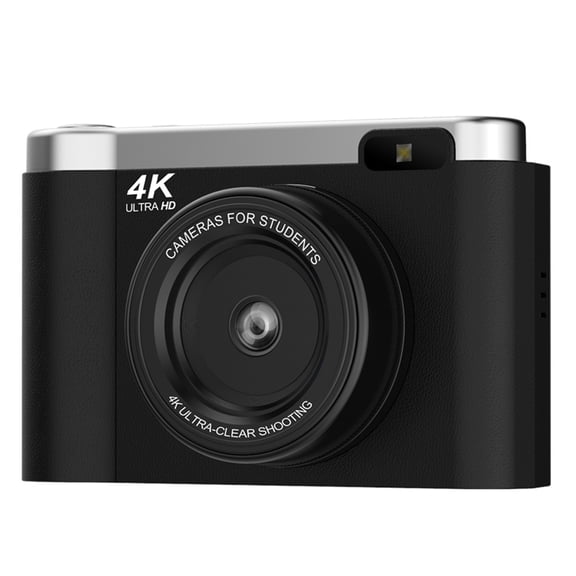 Digital Camera 2.8 Inch 180 Flip Display 8X Digital Zoom Built-in Flash Compact Camera for Vlogging and Video Recording
