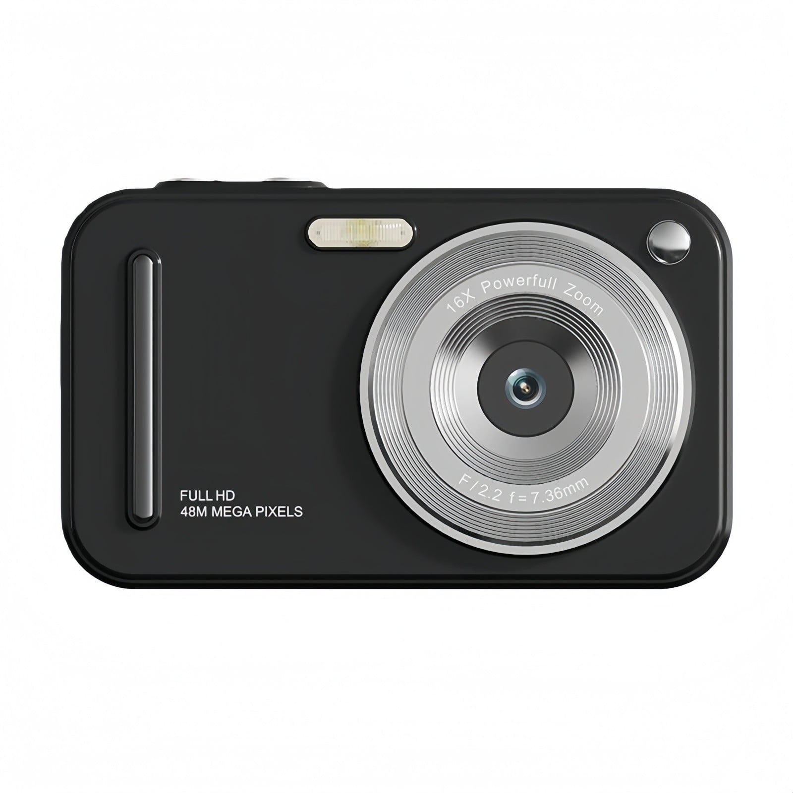 Digital Camera 48MP 16x Zoom with Anti-Shake, Portable Compact Camcorder for Beginners, Photography & Video Recording（32GB of built-in memory）
