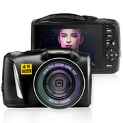 Digital Camera 48MP 4K Full HD Camcorder Vlogging Camera for YouTube 3.0 Inch Screen Compact Camera for Beginners Teens Photography with Rechargeable Battery