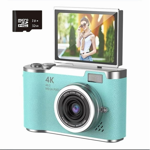 Digital Camera 4K 48MP Photography Camera Video Camcorder Rechargeable Cameras 2.4 inch Screen Camcorder for Kid Adult Beginners