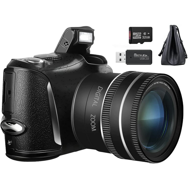 Digital Camera 4K Video Camera Camcorder Ultra HD 48MP  Vlogging  Camera with Wide Angle Lens 16X Digital Zoom 3.0 Screen