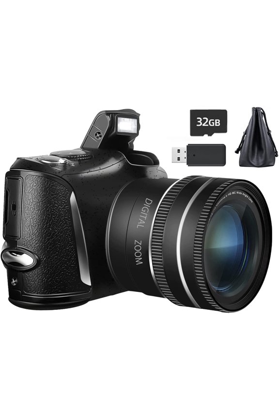Digital Camera 4K Video Camera Camcorder Ultra HD 48MP YouTube Vlogging Camera with Wide Angle Lens 16X Digital Zoom 3.0" Screen