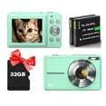 thumbnail image 1 of Digital Camera Anti Shake FHD 1080P Kids 32GB Card Portable 16X Zoom Fill Flash Small Point Shoot Camera Compact Vlogging Teens Boys Girls Gift, 1 of 7