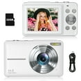 thumbnail image 1 of Digital Camera Anti-Shake, FHD 1080P Kids Camera with 32GB Card, Portable Digital Camera for Kids 16X Zoom Fill Flash, Small Point and Shoot Camera, Compact Vlogging Camera for Teens Boys Girls Gift, 1 of 6