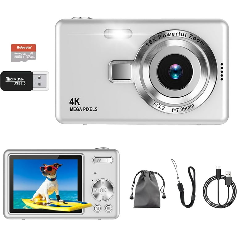 Digital Camera, Autofocus UHD 4K 50MP Vlogging Camera for