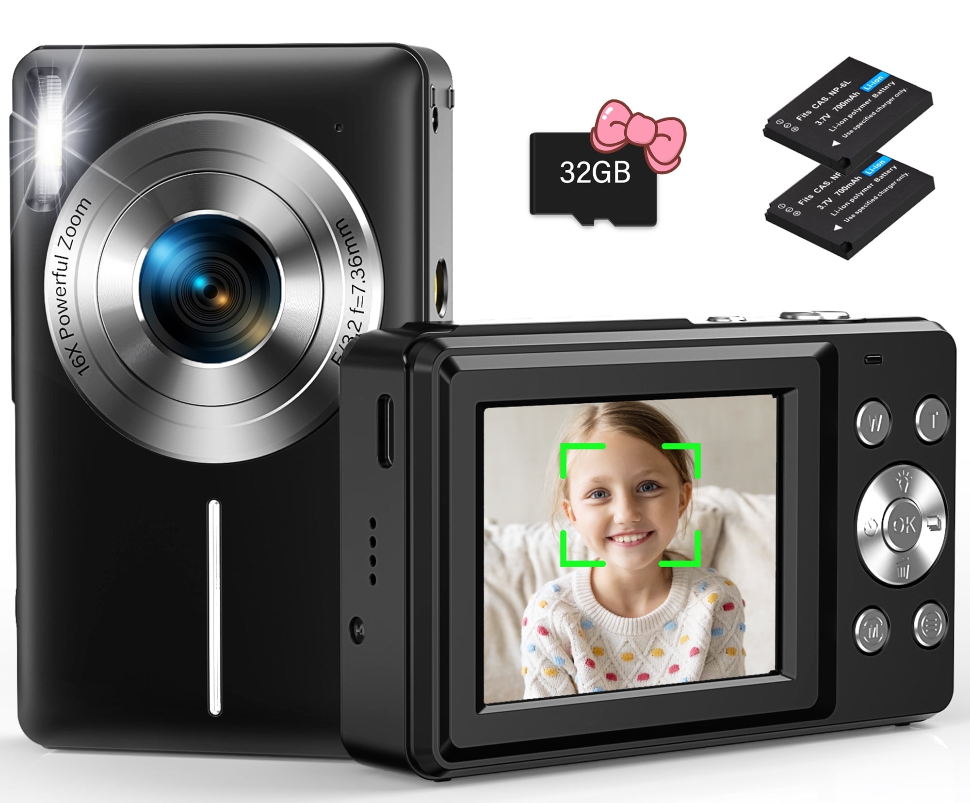 CAMERA　MART 44MP Digital Camcorder with 32GB Card, FHD 1080P, Vintage