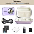 thumbnail image 1 of Digital Camera Case Compatible with CAMKORY, PIXPRO, VAHOIALD, 285 HS Small Travel Cameras, Storage Holder for Accessories SD Card, Camera Accessory Storage Box, Purple Color, By PRYESS, 1 of 6