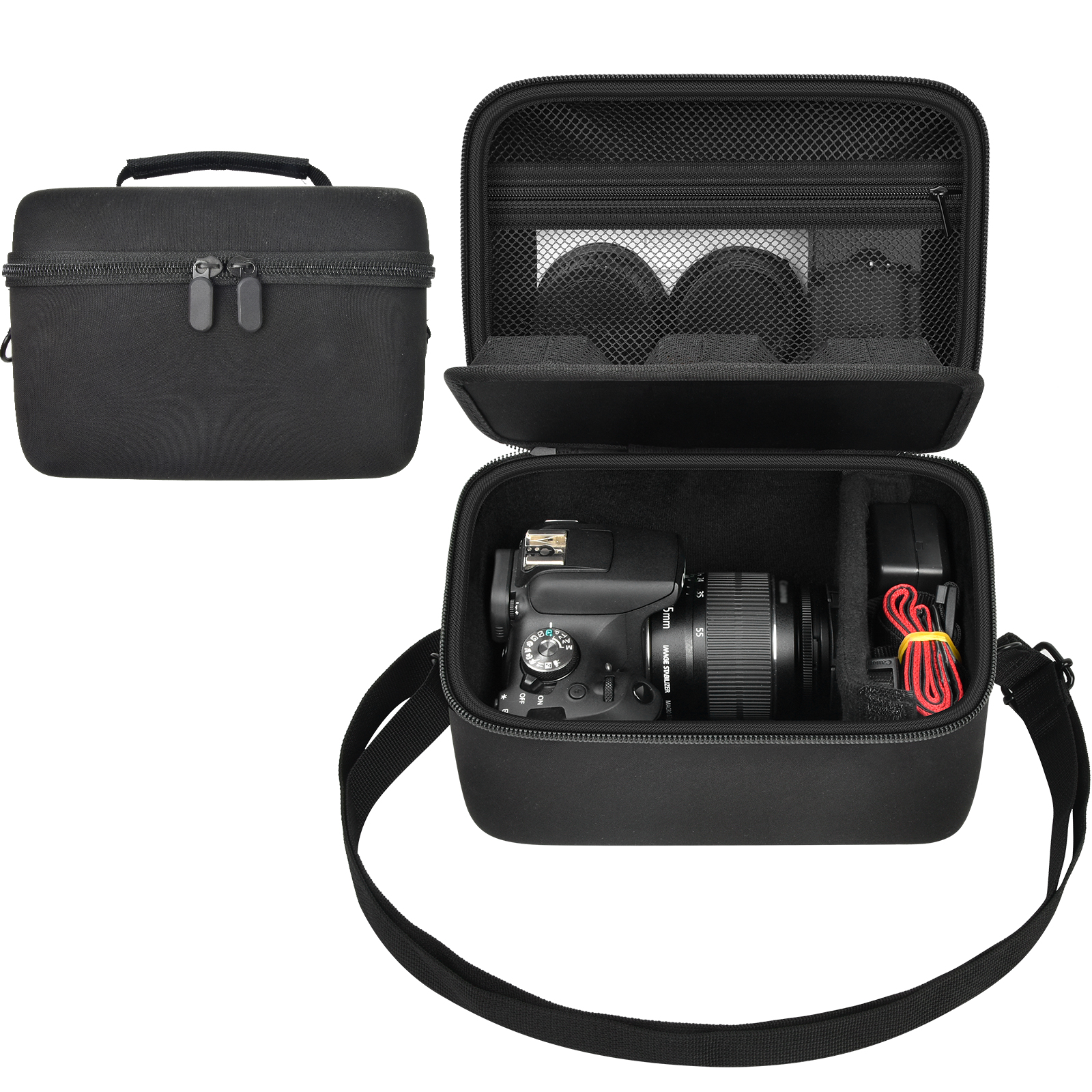 Étui Rigide AONKE Pour Appareil Photo Canon EOS (R100, R50, T7, R5, R6 II, R7, R8, 90D, 5D IV) Avec Objectif 18-55 Mm