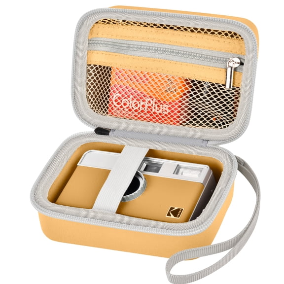 Digital Camera Case for KODAK EKTAR H35 H35N Half Frame Film Camera, Storage Holder Organizer - Yellow (Box Only)