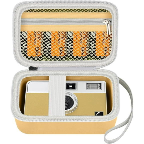 Digital Camera Case for KODAK EKTAR H35 H35N Half Frame Film Camera, Storage Holder Organizer - Yellow (Box Only)