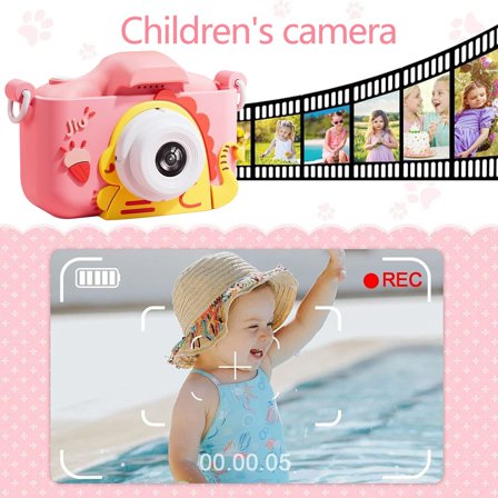 Digital Camera Clearance, Upgrade Selfie Kids Camera Christmas Birthday Gifts For Boys Girls Age 3-12 HD Kids Digital Video Cameras For Toddler With Soft Cover Portable Camera Toy