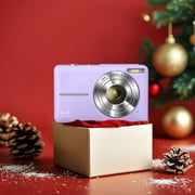 Digital Camera FHD 1080P 44MP Vlogging Camera with 16X Digital Zoom Portable Kids Digital Camera for Teens Seniors with 32GB Card-Purple