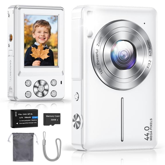 Digital Camera, FHD 1080P Camera, Digital Point and Shoot Camera with 16X Zoom Anti Shake,Suitable for teenagers and beginners,Holiday Gifts Handycam Pink,Holiday gifts, Christmas