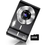 Digital Camera, FHD 1080P Camera, Digital Point and Shoot Camera with 16X Zoom Anti Shake, Compact Small Camera for Boys Girls Kids