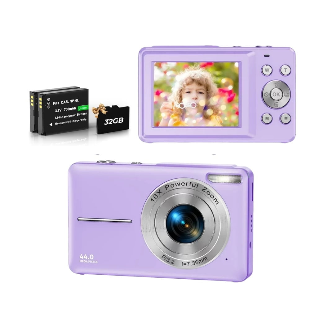 CAMERA　MART Amazon.com : Digital Camera, 44MP Compact Camera, FHD 1080P
