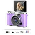 thumbnail image 1 of Digital Camera HD, Digital CCD Camera with High-Definition Display Screen for Flip Screen Shooting, 180 Flip 8X Zoom LCD Screen Compact Vlogging Photography Cameras for Teens Students, 1 of 9
