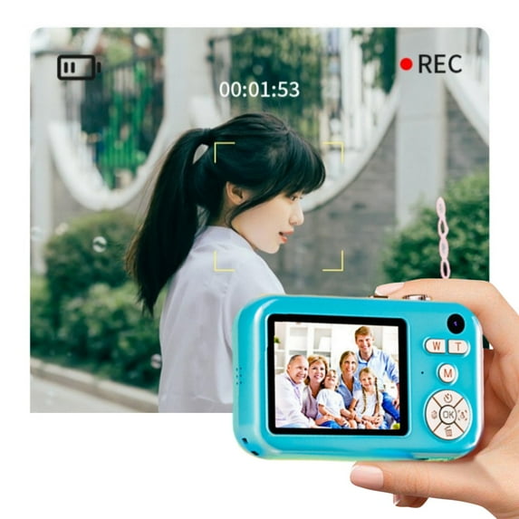 Digital Camera for Home, Digital High-definition 40MP 2.4 Inch Large Screen Student Party High-definition Retro Campus Portable Children's Small Camera With Bracket