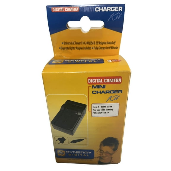 Digital Camera Mini Charger Kit for Nikon EN-EL19 ITEM# SDM-1541
