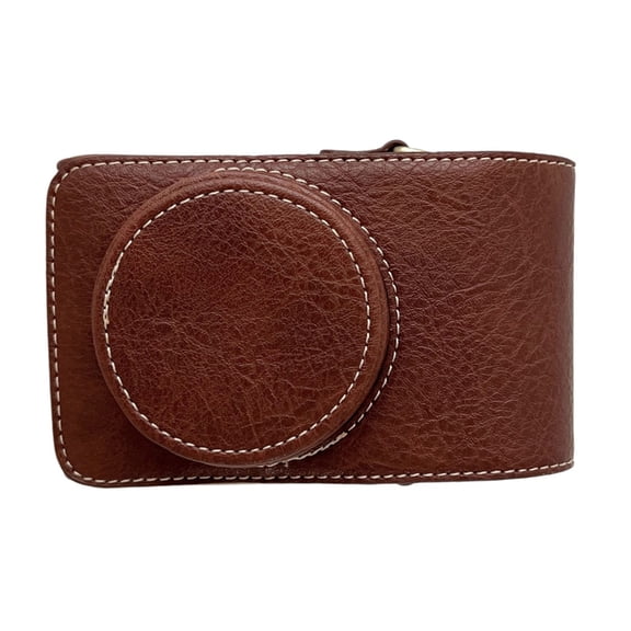 Digital Camera Protective Case PU Leather Camera Storage Bag With Removable Shoulder Strap Compatible With GR2/GR3/GR3X G7X2/G7X3 RX100/ZV1/LX10/SX740/ZR1000/CCD