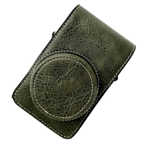 Digital Camera Protective Case PU Leather Camera Storage Bag With Removable Shoulder Strap Compatible With  GR2/GR3/GR3X  G7X2/G7X3  RX100/ZV1/LX10/SX740/ZR1000/CCD