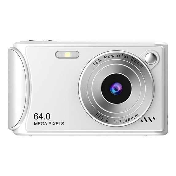 Digital Camera Qwtwty CCD Student Digital Camera 18x Digital Zooms 2.4 Inch IPS Color Screen High Definition Photography And Video Recording Retro Digital Camera