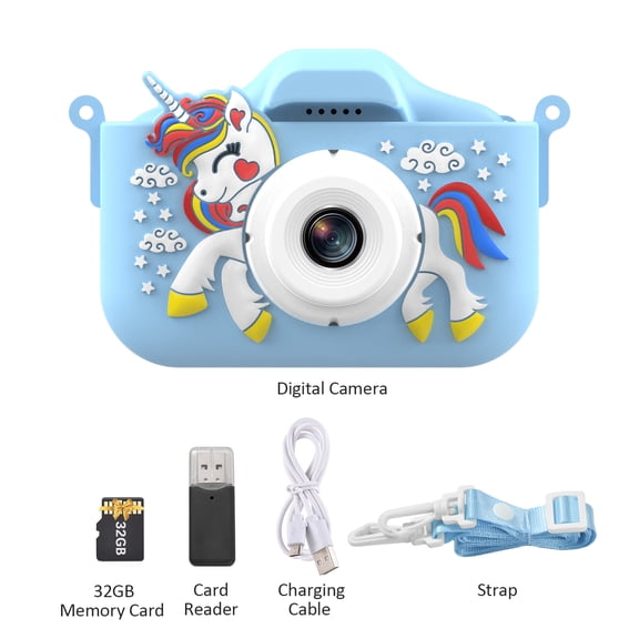 Digital Camera,Screen 1080p Cute Camera Kids Camera Birthday Festival Camera And With Dual Lenses 48mp Children With 2.0-inch Ips Camera 3-12 Kids 1080p Camera Festival Kid 3-12 Dsfen