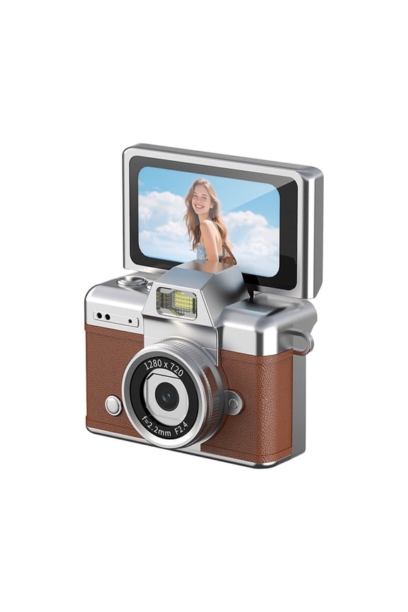 Digital Camera With 1.47 In LCD Screen Retro Keychain Camera With 1080p Screen For Taking Photos And Selfies In