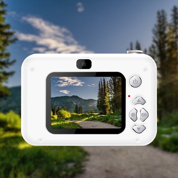 Digital Camera for Gift, Digital Camera 4K HD Daily Travel Photo Recorder With Large Head Sticker Filter Macro Digital Beauty Camera
