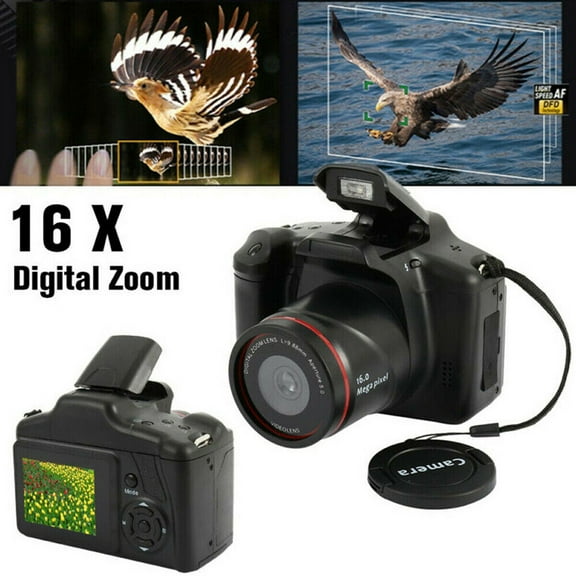 Digital Cameras for Photography, 1080P Vlogging Camera 16X Digital Zoom Manual Focus 9.88mm Lens Students Compact Camera
