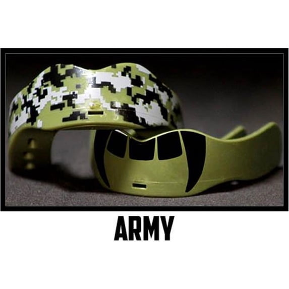 Digital Camo Mouthguard - 2 Pack - Army Green