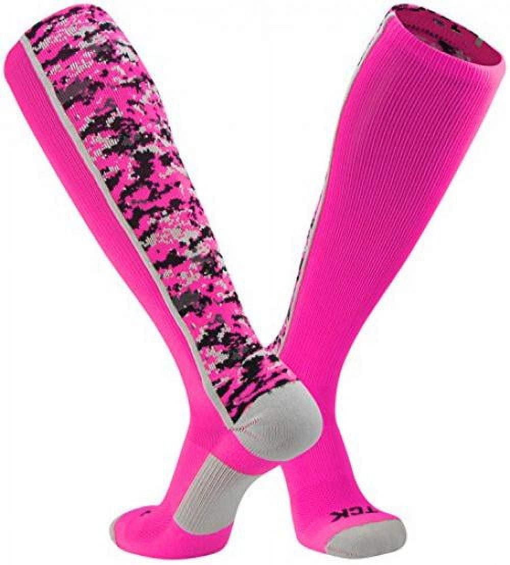 Digital Camo OTC Socks (Neon Pink, Small)