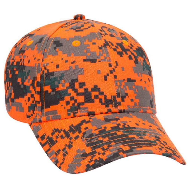 Camouflage Cap with Orange and Black Design Orange Camo Logo Hat – Spice Logistics LLC main image 4