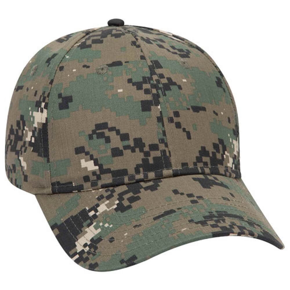 Walmart Digital Camo Hat, 6 Panel Low Profile Baseball Cap, Neon