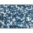 thumbnail image 1 of Digital Camouflage Blue Non-Slip Runner Rug Washable Soft Absorbent Living Room Rugs for Bedroom 63x48 Inches Home Decor, 1 of 7