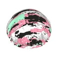 thumbnail image 1 of Digital Camouflage Shower Cap, Reusable Bath Hair Hat for all Hair Lengths Hair Cover with Elastic Band Double Waterproof Layers Bathing Hat, 1 of 5