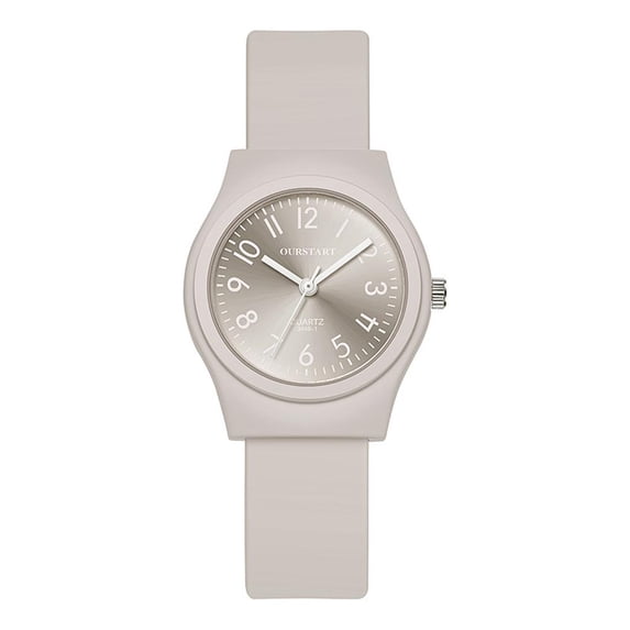 Digital Candy Color Fashion Casual Silicone Quartz Watch for Students with Multiple Colors and Slight Waterproof Feature