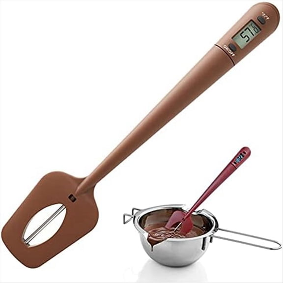Digital Candy Spatula Thermometer, Instant Read Meat, Candy Thermometer Reader, Stirrer in One Food Grade Silicone