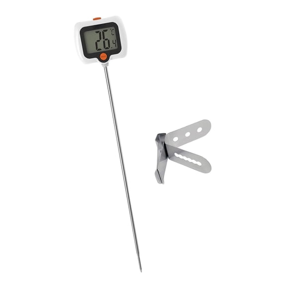 Digital Candy Thermometer with Pot Clip,11.8" Long Stainless Steel Probe,Best Instant Read Thermometer Digital for Cooking Baking Cheese and Candy Making,Kitchen Essential Baking Tool