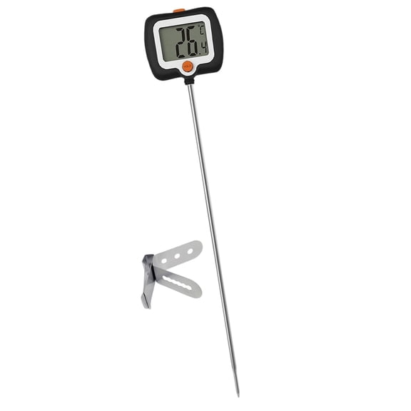 Digital Candy Thermometer With Pot Clip Instant Read 180 Rotating LCD For Cooking