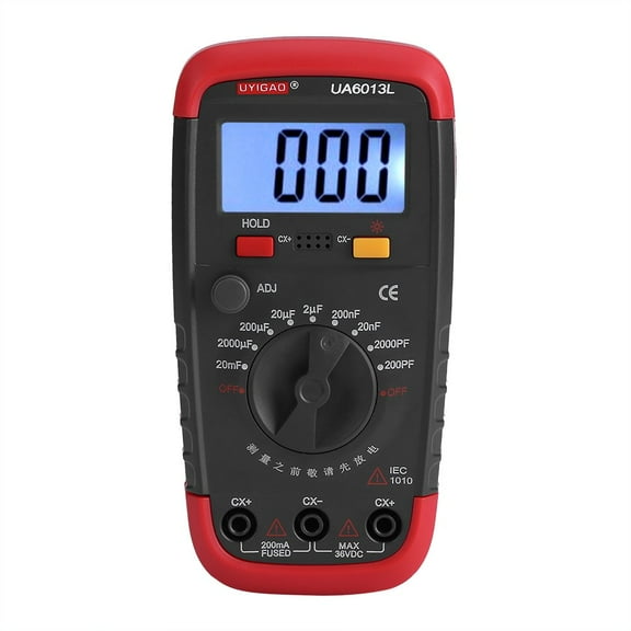 Digital Capacitance Meter, Capacitor Pro Tester 0.1pF - 20000uF with LCD Backlight 1999 Display