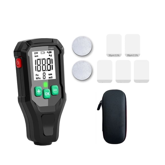 Digital Car Paint Film Thickness Tester 0-1350UM Coating Gauge Measuring Meter for Automotive ,Multifunctional