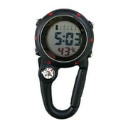 DUIXINGHAS Digital Carabiner Watch Luminous Anti-scratch Precise Backpack Belt Pocket Clip on Watch for Outdoor