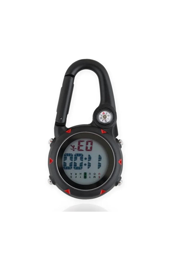Digital Carabiner Watch Outdoor Sports Hook Clock Hospital Gift Electronic Luminous Multifunctional Stainless Steel Nurse Watch