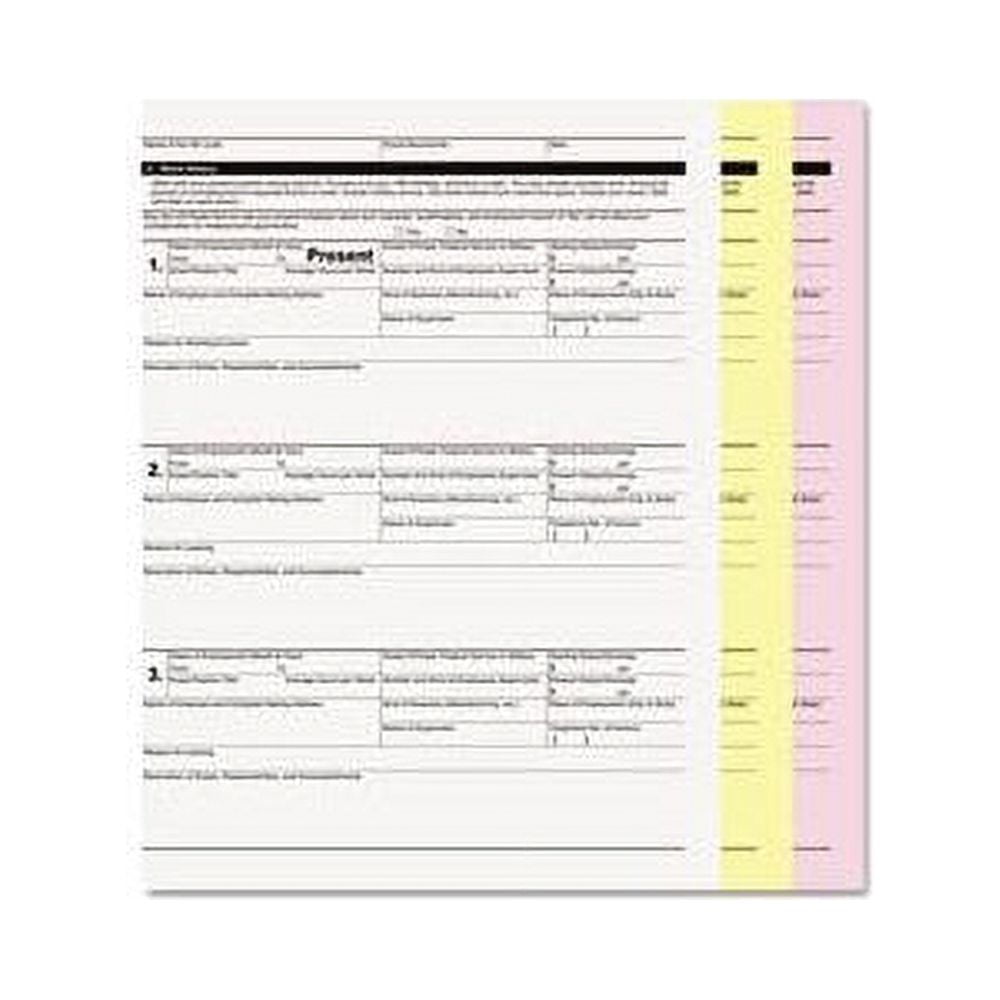 Pm Company 59102 Digital Carbonless Paper, 8-1/2 X 11, Three-part, White/canary/pink, 1670 Sets
