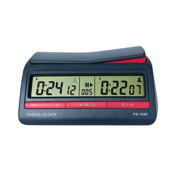 Digital Chess Clock, Multi-Mode Memory Function Timer Shockproof Pad Electronic Clocks, for Chinese Chess International Chess Board Go Game Gobang, for Chess Lover Party Chess Game Gifts
