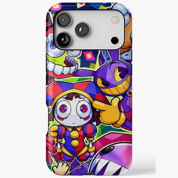 Digital Circus Cyber Goth Glitch Core Design Compatible Phone Case for iPhone 11 12 13 14 15 16 17 Pro Max