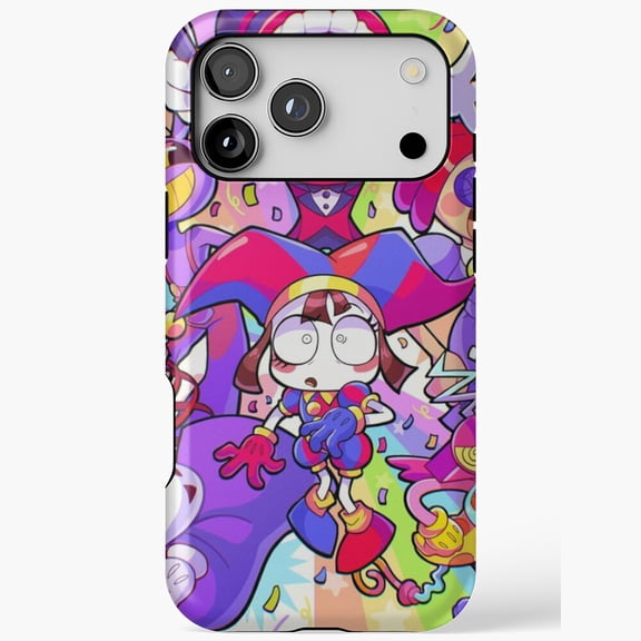 Digital Circus Glitch Jester Cartoon Fan Compatible Phone Case for iPhone 11 12 13 14 15 16 17 Pro Max