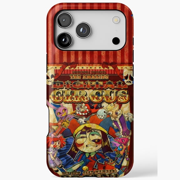 Digital Circus Jester Anime Mascot Compatible Phone Case for iPhone 11 12 13 14 15 16 17 Pro Max